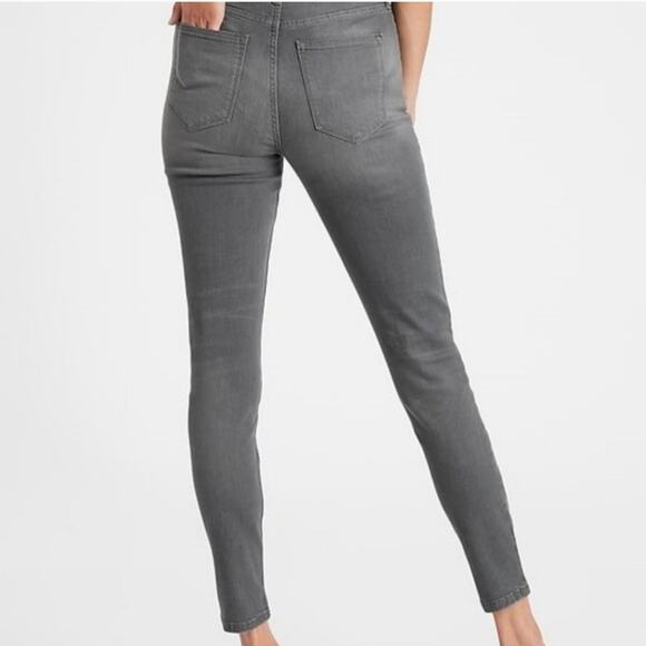 Banana Republic Gray Skinny Jean High Rise Stretch Comfort Size 30/10 - Picture 8 of 15